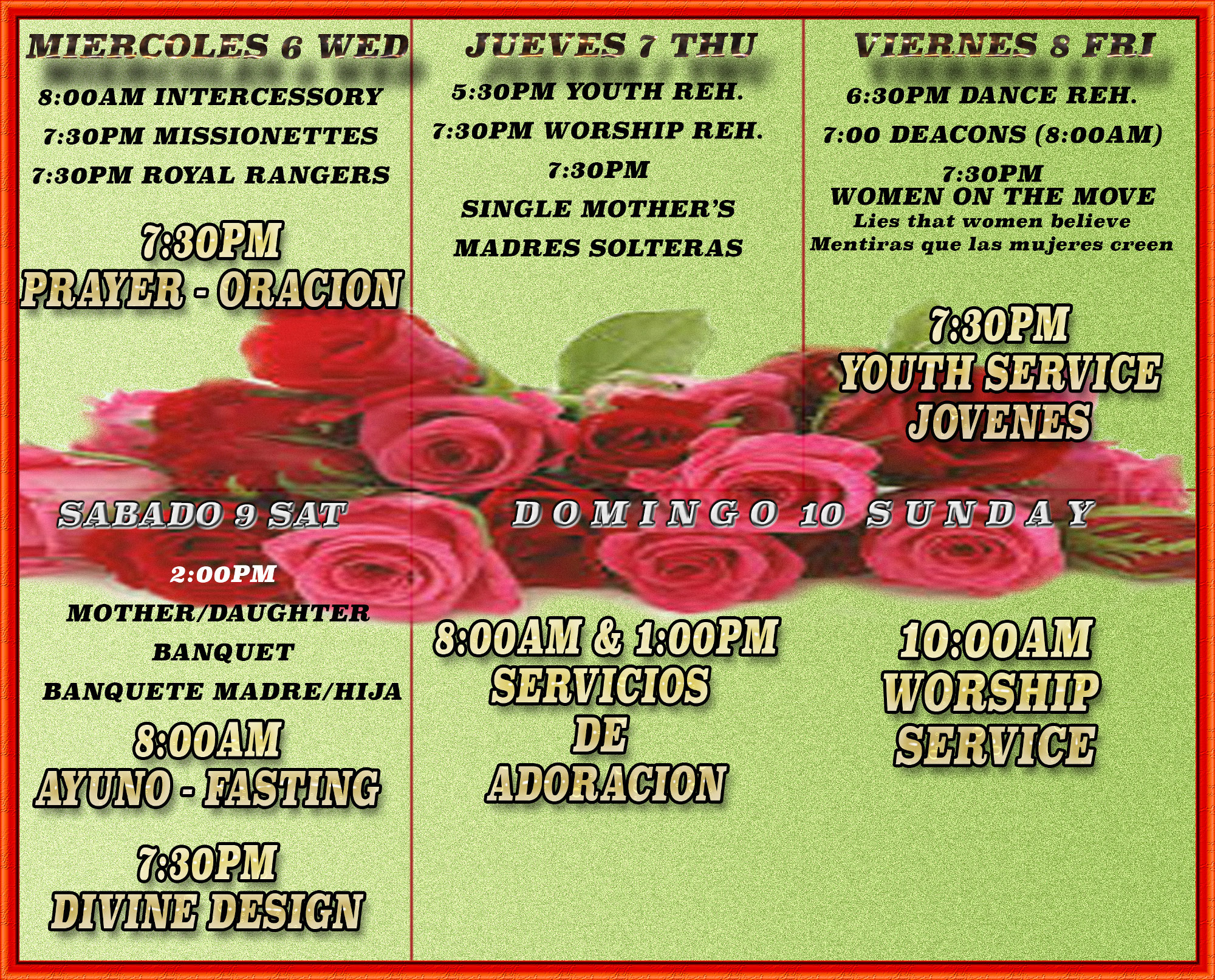 Actividades 18 - 24 de abril, 2016